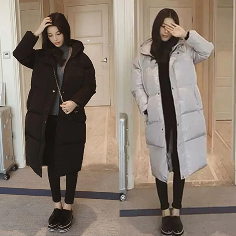 2 Colors New Hooded Winter long Down Coat Jacket Cotton Thick Warm Slim Women Female Long Warm Clothing Coat Outerwear Parkas
2 Colors New Hooded Winter long Down Coat Jacket Cotton Thick Warm Slim Women Female Long Warm Clothing Coat Outerwear Parkas