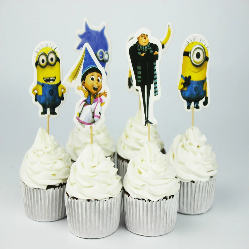 48 pcs/lot NEW Event Party Supplies Minions Cupcake Toppers Pick Girl Kids Birthday Party Decoration supplies
48 pcs/lot NEW Event Party Supplies Minions Cupcake Toppers Pick Girl Kids Birthday Party Decoration supplies