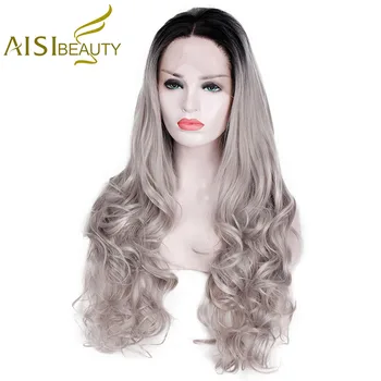 AISI BEAUTY 30 inch Ombre Long Wavy Grey Lace Front Wig Synthetic Wigs for Women Silver Cospaly Natural Hair
AISI BEAUTY 30 inch Ombre Long Wavy Grey Lace Front Wig Synthetic Wigs for Women Silver Cospaly Natural Hair