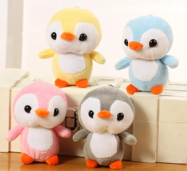 

4colors, little cute 10cm approx. small penguin little Plush Stuffed Toys , gift baby toys