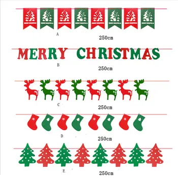 2.5M Christmas Garland Bunting Flags XMAS Deer Tree Socks Elk Letters Home Market Mall Decorations Party Banner Decor QB874698
2.5M Christmas Garland Bunting Flags XMAS Deer Tree Socks Elk Letters Home Market Mall Decorations Party Banner Decor QB874698