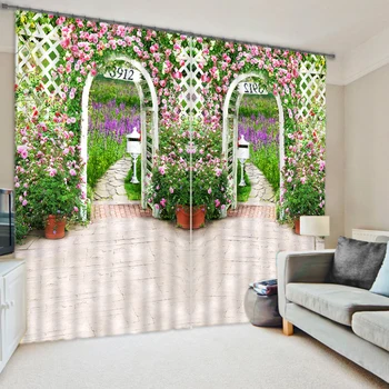 Blackout Fabric Floral Printed 3D Window Curtains For Bed room Living room Office Wall Home Tapestry Decorative Drape Cortinas
Blackout Fabric Floral Printed 3D Window Curtains For Bed room Living room Office Wall Home Tapestry Decorative Drape Cortinas