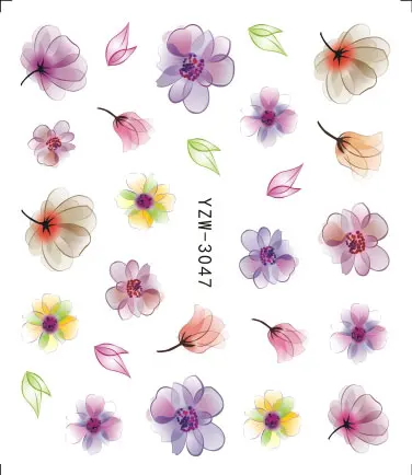 LCJ Hot Designs 3d/Water Purple Beautiful Flower Sticker Nail Art Sticker Nail Foils for DIY Manicure Decorations 
LCJ Hot Designs 3d/Water Purple Beautiful Flower Sticker Nail Art Sticker Nail Foils for DIY Manicure Decorations