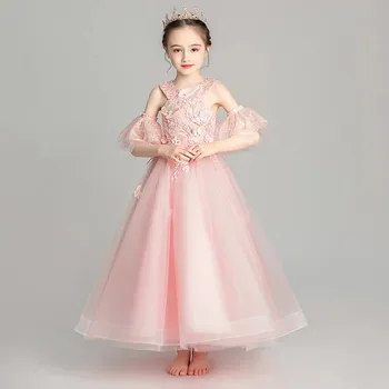 Summer Elegant Children Girls Luxury Pink White Appliques Birthday Evening Party Princess Mesh Dress Baby Kids Costumes Dress
Summer Elegant Children Girls Luxury Pink White Appliques Birthday Evening Party Princess Mesh Dress Baby Kids Costumes Dress
