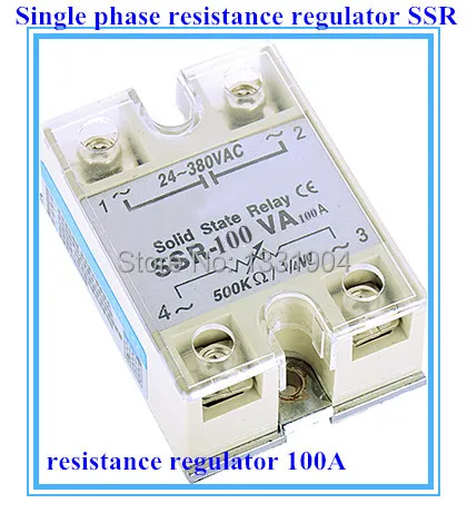 Single phase solid state relay with resistance regulator SSR-100VA 100A SSR relay input 24-380VAC
Single phase solid state relay with resistance regulator SSR-100VA 100A SSR relay input 24-380VAC