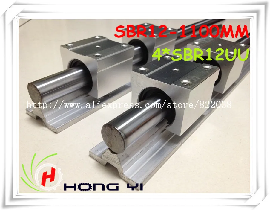 SBR12 L =1100mm + 4 pcs SBR12UU straight-line motion block for SFU1204 Ball screw
SBR12 L =1100mm + 4 pcs SBR12UU straight-line motion block for SFU1204 Ball screw