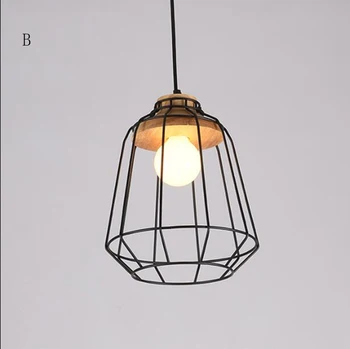 Nordic creative personality retro iron bar cafe pendant light mesh birdcage wood lamp
Nordic creative personality retro iron bar cafe pendant light mesh birdcage wood lamp