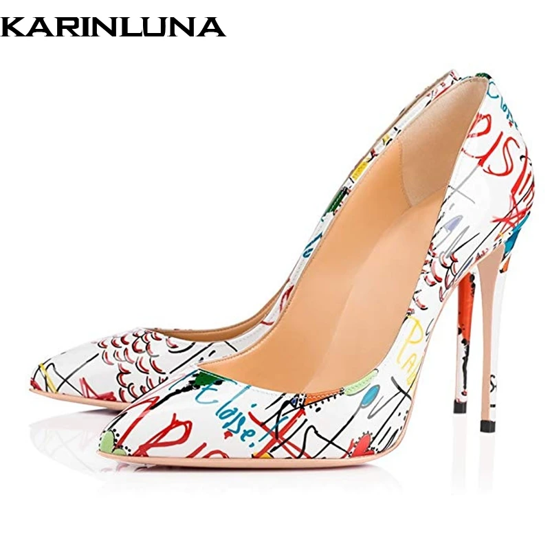 Karinluna 2019 plus size 45 brand design print slip on party Shoes Woman sexy pointed toe thin high heels women wedding pumps
Karinluna 2019 plus size 45 brand design print slip on party Shoes Woman sexy pointed toe thin high heels women wedding pumps