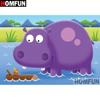 HOMFUN Full Square/Round Drill 5D DIY Diamond Painting "Cartoon hippo" Embroidery Cross Stitch 5D Home Decor Gift A08069
HOMFUN Full Square/Round Drill 5D DIY Diamond Painting "Cartoon hippo" Embroidery Cross Stitch 5D Home Decor Gift A08069