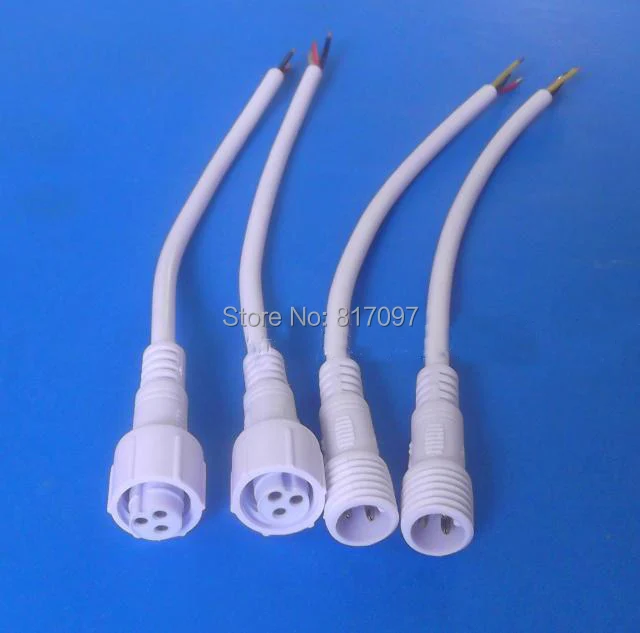 10 pairs 3-pin led connector waterproof for led strip white color 3 cores led connectors Female/Male
10 pairs 3-pin led connector waterproof for led strip white color 3 cores led connectors Female/Male