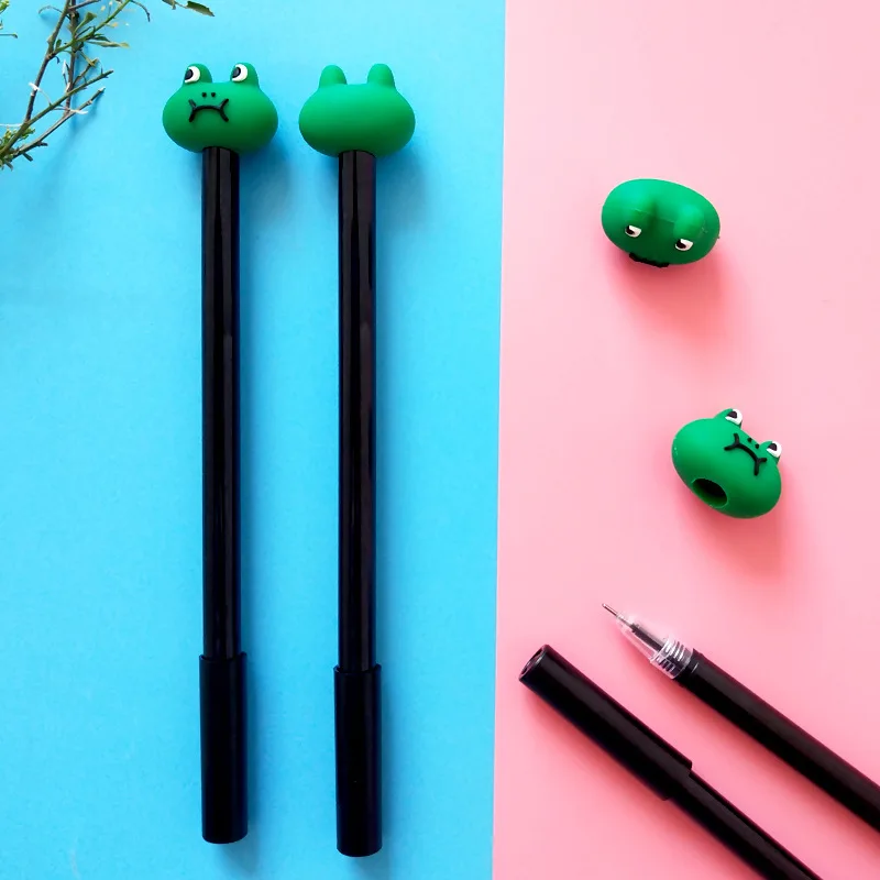 1 pcs creative cartoon frog neutral pen black cute small fresh fountain pen student gift
1 pcs creative cartoon frog neutral pen black cute small fresh fountain pen student gift