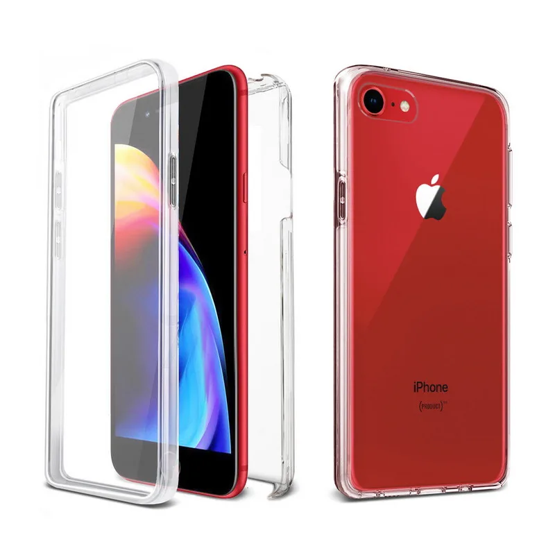 Fashion 360 Degree Protective Front+Back Transparent Silicon Soft Cover For iPhone 6 6S 7 8 Plus X 10 XR XS Max 5 5S SE Cases
Fashion 360 Degree Protective Front+Back Transparent Silicon Soft Cover For iPhone 6 6S 7 8 Plus X 10 XR XS Max 5 5S SE Cases