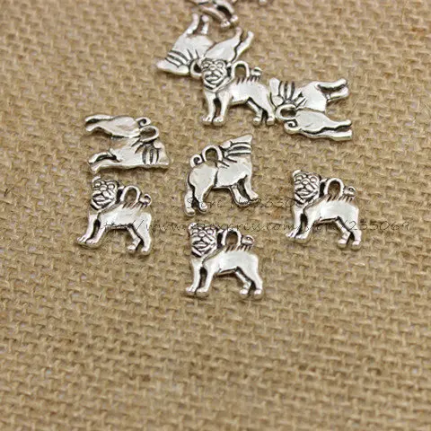 PULCHRITUDE (50 pieces/lot) 15*17mm Antique Silver Metal Lovely Small Dog Charms Jewelry Charms Findings T0243
PULCHRITUDE (50 pieces/lot) 15*17mm Antique Silver Metal Lovely Small Dog Charms Jewelry Charms Findings T0243