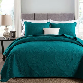 Solid White Beige Green color Soft Cotton 3Pcs Bedding set Queen size Embroidered Bedspread Quilted Bed Cover Sheets Blanket 38
Solid White Beige Green color Soft Cotton 3Pcs Bedding set Queen size Embroidered Bedspread Quilted Bed Cover Sheets Blanket 38