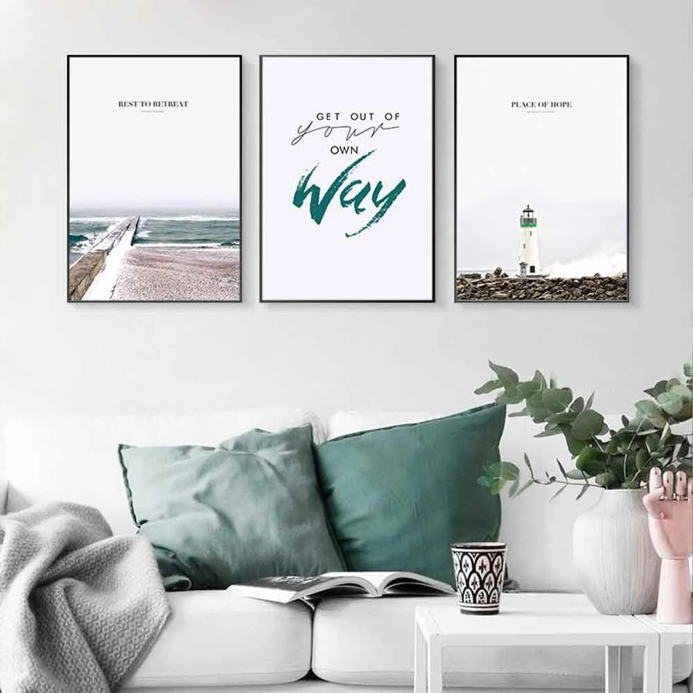 HAOCHU Scenery Wind Wave Lighthouse Canvas Painting For Living Room Home Decor Painting Print Poster Simple Nordic Wall Picture
HAOCHU Scenery Wind Wave Lighthouse Canvas Painting For Living Room Home Decor Painting Print Poster Simple Nordic Wall Picture
