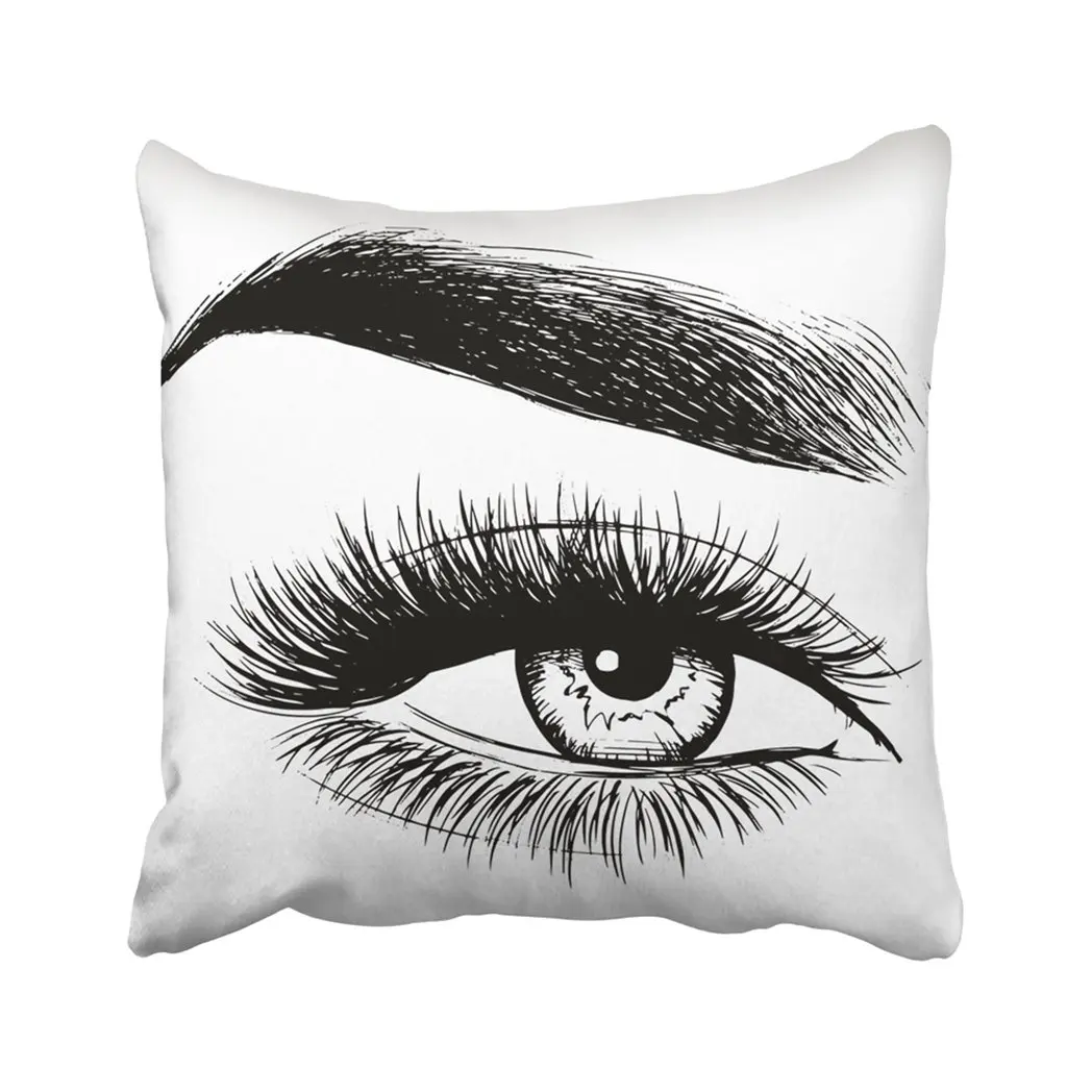 Pillow Cover Black Eyelash Beautiful Woman White Brow Eyebrow Beauty Face Close Makeup Model Pillowcase Square Print For Home
Pillow Cover Black Eyelash Beautiful Woman White Brow Eyebrow Beauty Face Close Makeup Model Pillowcase Square Print For Home