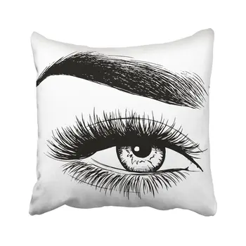 Pillow Cover Black Eyelash Beautiful Woman White Brow Eyebrow Beauty Face Close Makeup Model Pillowcase Square Print For Home
Pillow Cover Black Eyelash Beautiful Woman White Brow Eyebrow Beauty Face Close Makeup Model Pillowcase Square Print For Home