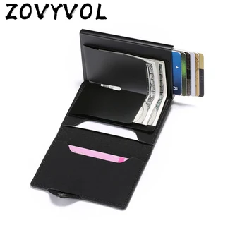 ZOVYVOL RFID Men's Leather ID Credit Card Holder Male Automatic Aluminum Alloy Business Double Layer Cardholder Wallet for Man
ZOVYVOL RFID Men's Leather ID Credit Card Holder Male Automatic Aluminum Alloy Business Double Layer Cardholder Wallet for Man