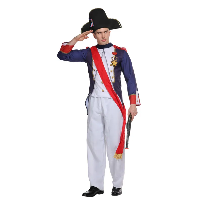 Warrior Soldier Musketeers Infantry Officer Costume Men Halloween Napoleon Cosplay Carnival Purim Masquerade Masked Party Dress
Warrior Soldier Musketeers Infantry Officer Costume Men Halloween Napoleon Cosplay Carnival Purim Masquerade Masked Party Dress