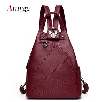 Women Leather Backpack Fashion Female Shoulder Bag Sac a Dos Travel Ladies Bagpack Mochilas School Bags For Girls Preppy Style
Women Leather Backpack Fashion Female Shoulder Bag Sac a Dos Travel Ladies Bagpack Mochilas School Bags For Girls Preppy Style