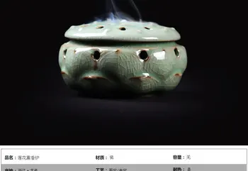TNUKK Longquan celadon ceramic Buddha crafts Lotus style incense burner incense coil sandalwood censer onsale.4 color optional.
TNUKK Longquan celadon ceramic Buddha crafts Lotus style incense burner incense coil sandalwood censer onsale.4 color optional.