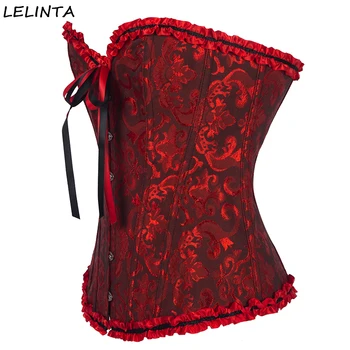 LELINTA Women's Lace Up Boned Sexy Plus Size Overbust Corset Bustier Waist Trainer Slim Cincher Bodyshaper Top with G-String
LELINTA Women's Lace Up Boned Sexy Plus Size Overbust Corset Bustier Waist Trainer Slim Cincher Bodyshaper Top with G-String