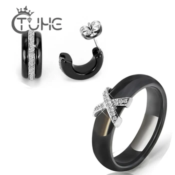 Elegant Style Women Jewellery Set Earrings and Ring Never Fade Innocuous Ceramic Jewelry Set Earrings and Rings Party Jewelry
Elegant Style Women Jewellery Set Earrings and Ring Never Fade Innocuous Ceramic Jewelry Set Earrings and Rings Party Jewelry