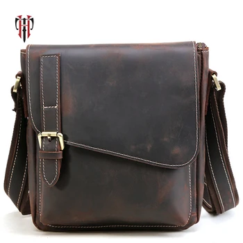 TIANHOO messenger bag men genuine leather bags crazy horse leather flap shoulder bag
TIANHOO messenger bag men genuine leather bags crazy horse leather flap shoulder bag