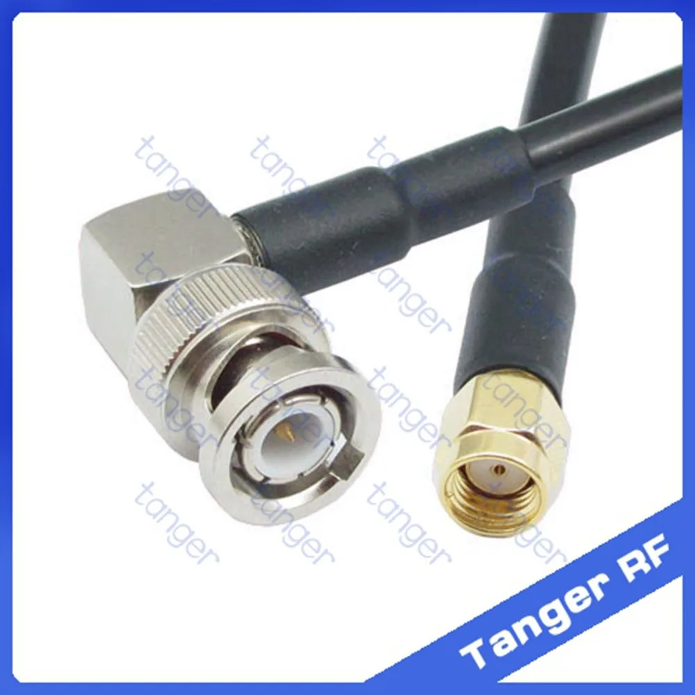 Hot sale Tanger BNC male plug right angle to RP-SMA male connector RF RG58 Pigtail Jumper Coaxial Cable 20inch 50cm High Quality
Hot sale Tanger BNC male plug right angle to RP-SMA male connector RF RG58 Pigtail Jumper Coaxial Cable 20inch 50cm High Quality