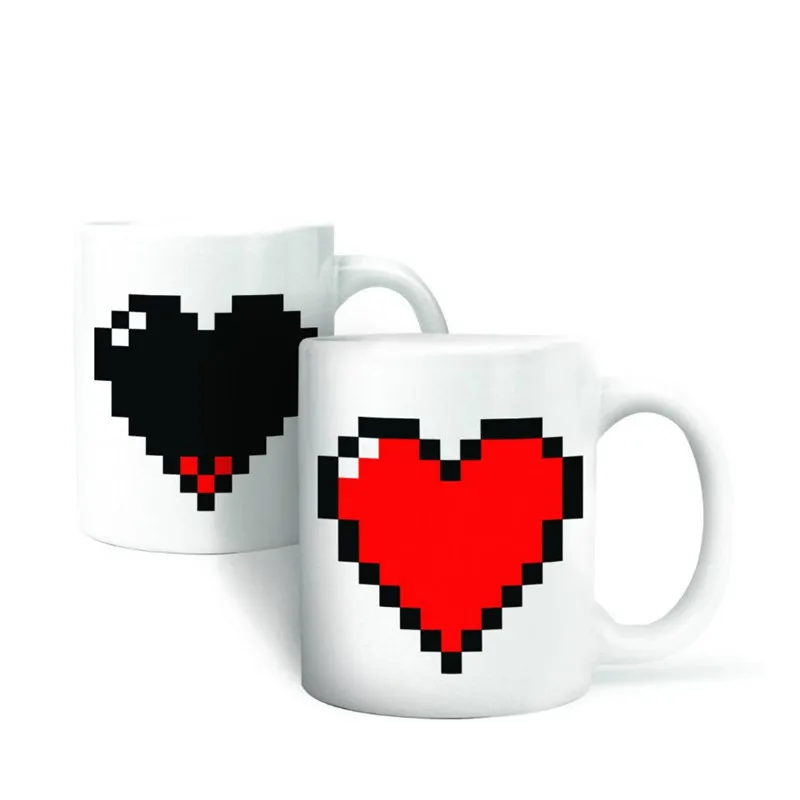 Magic Ceramic Coffee Tea Milk Hot Cold Heat Sensitive Color-Changing Mug Cup Pixel Heart Lovely Gift
Magic Ceramic Coffee Tea Milk Hot Cold Heat Sensitive Color-Changing Mug Cup Pixel Heart Lovely Gift