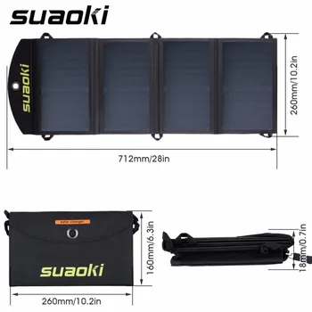 Suaoki 25W Solar Panels Portable Folding Foldable Waterproof Solar Panel Charger Power Bank for Phone Battery Charger
Suaoki 25W Solar Panels Portable Folding Foldable Waterproof Solar Panel Charger Power Bank for Phone Battery Charger