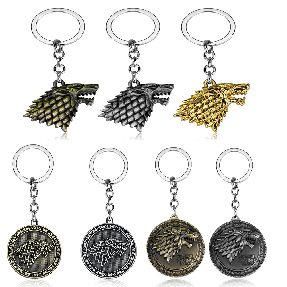 Hot Movie Game Of Thrones Key Chain Family Stark Wolf Head Badge Logo Keychains Pendant Jewelry Gift For Man Women Gift
Hot Movie Game Of Thrones Key Chain Family Stark Wolf Head Badge Logo Keychains Pendant Jewelry Gift For Man Women Gift