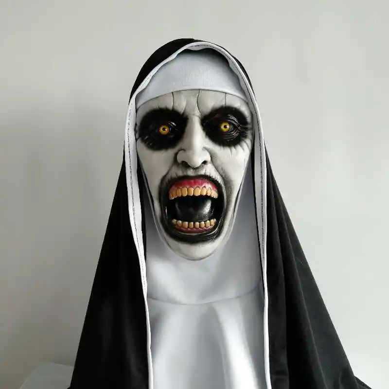 2019 The Nun Horror Mask Cosplay Valak Scary Latex Masks With Headscarf Full Face Helmet Halloween Party Props Drop Shipping
2019 The Nun Horror Mask Cosplay Valak Scary Latex Masks With Headscarf Full Face Helmet Halloween Party Props Drop Shipping