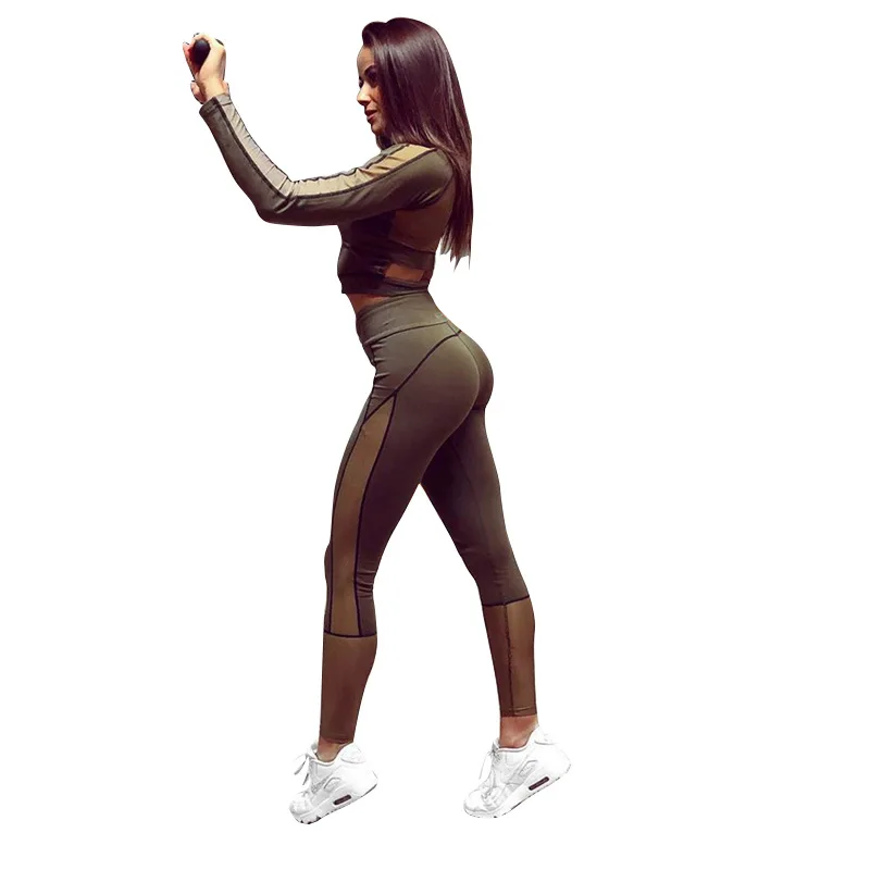 Women's Mesh Stitching Sports Yoga Set 2018 New Long Sleeve Running Fitness Yoga 2-piece Set Workout Gym Clothing Sport Clothing
Women's Mesh Stitching Sports Yoga Set 2018 New Long Sleeve Running Fitness Yoga 2-piece Set Workout Gym Clothing Sport Clothing