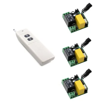AC 220V 1 CH 1CH RF Wireless Remote Control Switch System Remote ON/OFF Transmitter + Receiver,Momentary Toggle Latched
AC 220V 1 CH 1CH RF Wireless Remote Control Switch System Remote ON/OFF Transmitter + Receiver,Momentary Toggle Latched