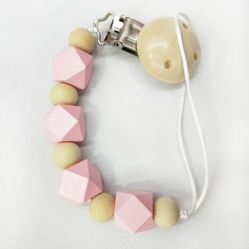 1PC Baby Pacifier Chain Clip Holder Silicone Beads Wood Soother Feeding Teether Chew Newborn Product
1PC Baby Pacifier Chain Clip Holder Silicone Beads Wood Soother Feeding Teether Chew Newborn Product
