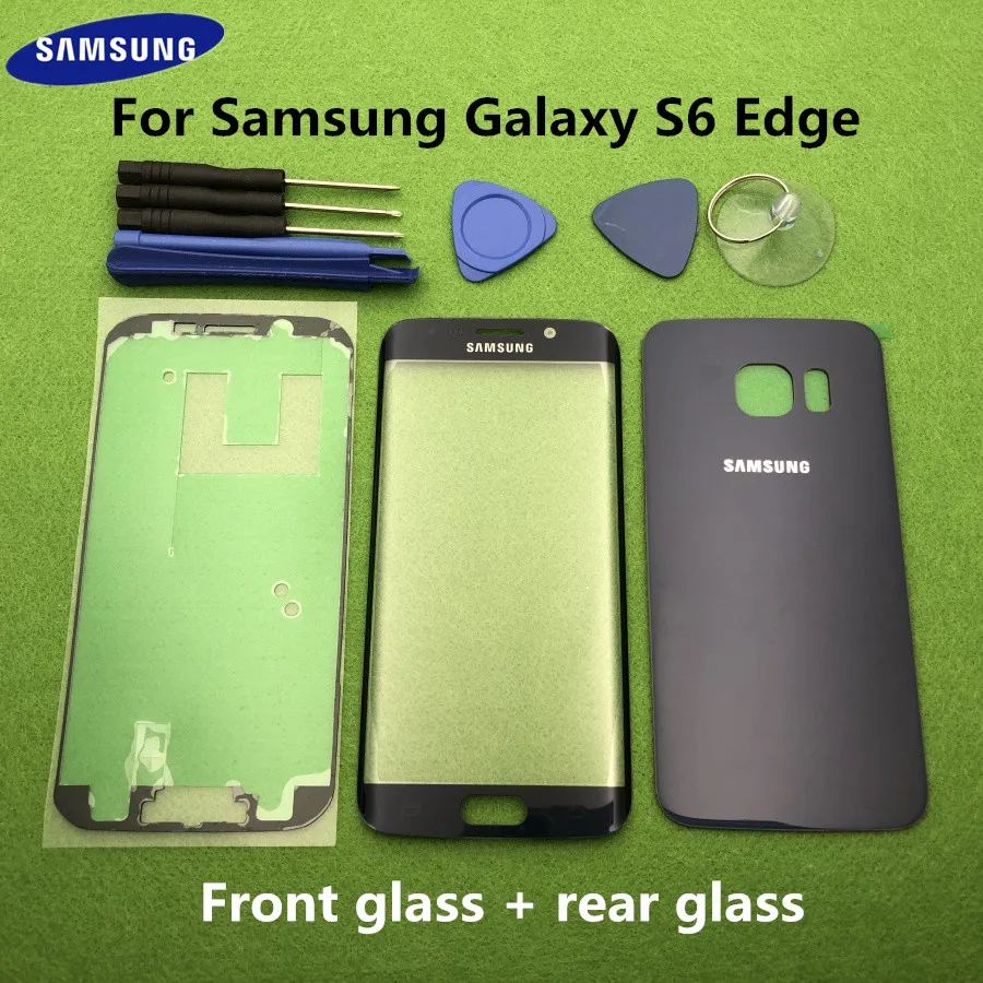 Оригинальный стеклянный объектив переднего экрана для Samsung Galaxy S6 Edge G925 SM G925F