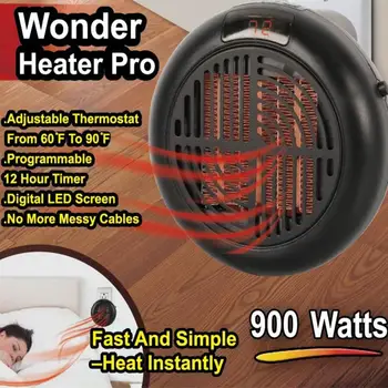 900W Winter Mini Electric Fan Home Heater Desktop Household Wall Handy Timing Stove Radiator Warmer Machine With Remote Control
900W Winter Mini Electric Fan Home Heater Desktop Household Wall Handy Timing Stove Radiator Warmer Machine With Remote Control