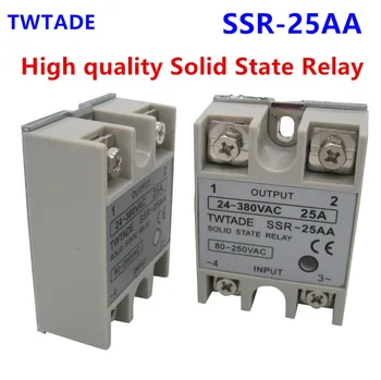 TWTADE/ High-quality Single Phase Solid State Relay SSR-25AA 25A Module 24-380VAC TO 80-250VAC SSR 25AA Solid State Relay
TWTADE/ High-quality Single Phase Solid State Relay SSR-25AA 25A Module 24-380VAC TO 80-250VAC SSR 25AA Solid State Relay