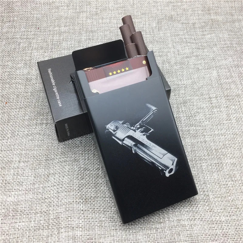 LF056 Personalized Dessert Eagle Pistol Aluminium Alloy Beauty Cigarette Case Laser Carved Will Not Fade Cigarette Box Case
LF056 Personalized Dessert Eagle Pistol Aluminium Alloy Beauty Cigarette Case Laser Carved Will Not Fade Cigarette Box Case