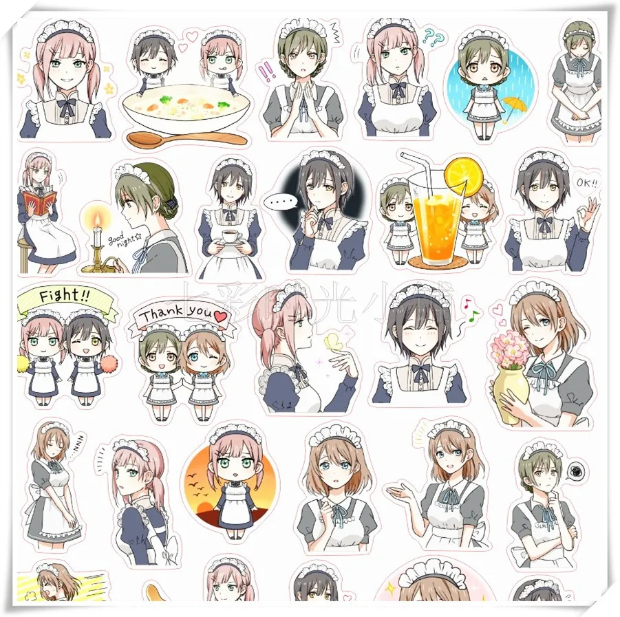40pcs Colorful Cartoon maid daily diary sticker DIY ablum diary\photo decoration stickers Student and worker stationery stickers
40pcs Colorful Cartoon maid daily diary sticker DIY ablum diary\photo decoration stickers Student and worker stationery stickers