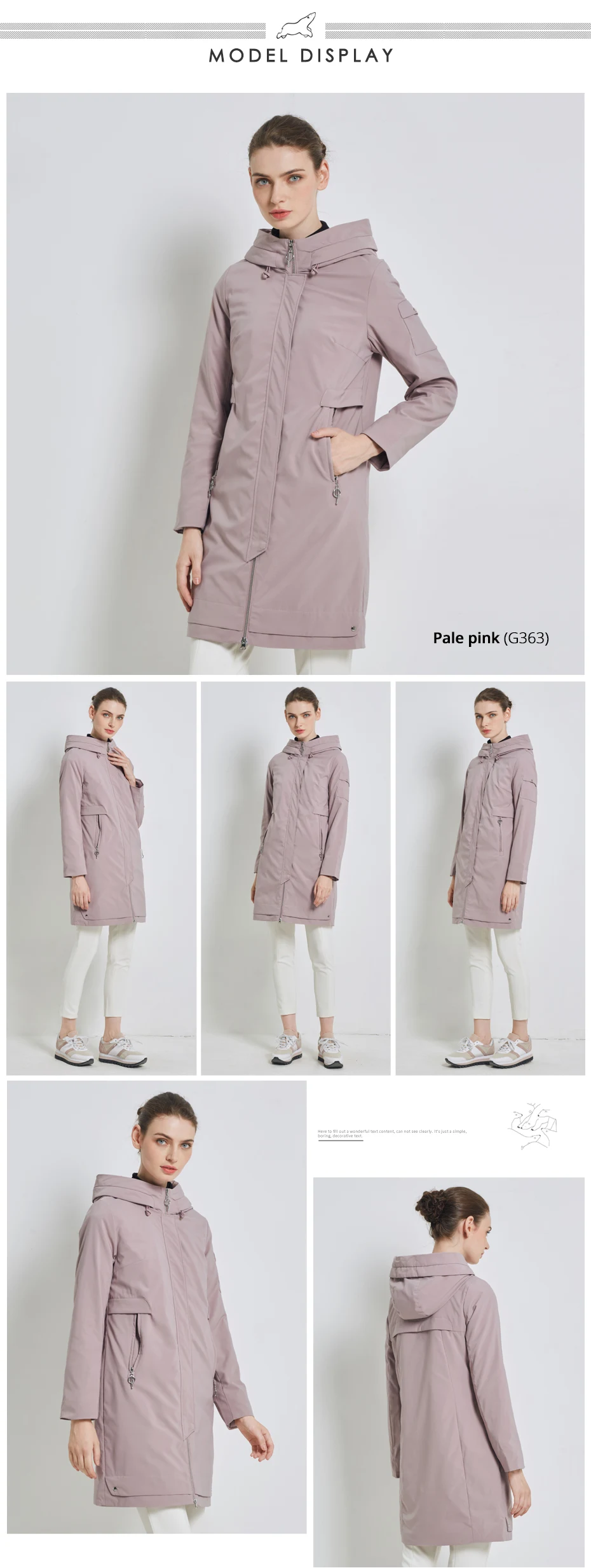 ICEbear 19 New Women's Warm Jacket Autumn Female Casual Parkas Woman Coat with Zipper Women's Brand Apparel GWC19113I 7 ICEbear 19 New Women's Warm Jacket Autumn Female Casual Parkas Woman Coat with Zipper Women's Brand Apparel GWC19113I 7