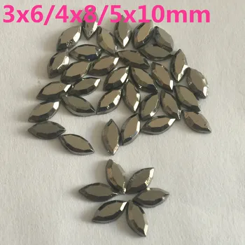 

1440pcs 3x6m/4*8m/5x10m Mine Black Iron On Hotfix Rhinestones Flatback Horse Eye Strass Crystals Stones For Clothes Crafts