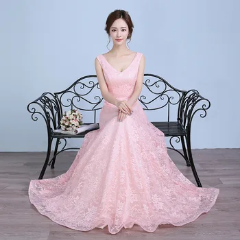 Pink Bridesmaid Dresses Pretty A-line V-neck Sleeveless Plus Sizes Wedding Party Dress Elegant for Women Lady
Pink Bridesmaid Dresses Pretty A-line V-neck Sleeveless Plus Sizes Wedding Party Dress Elegant for Women Lady