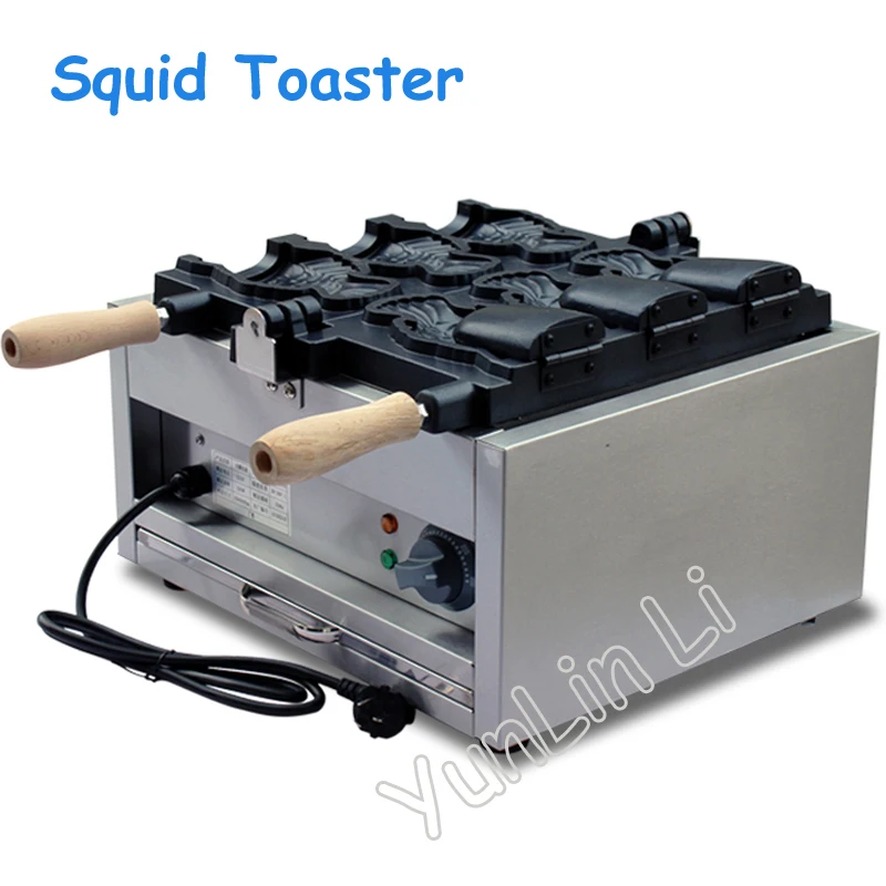 Ice Cream Taiyaki Maker Fish Shaped Cake Machine Electric Waffle 220V Japanses Open Pouth FY-1103B | Обустройство дома