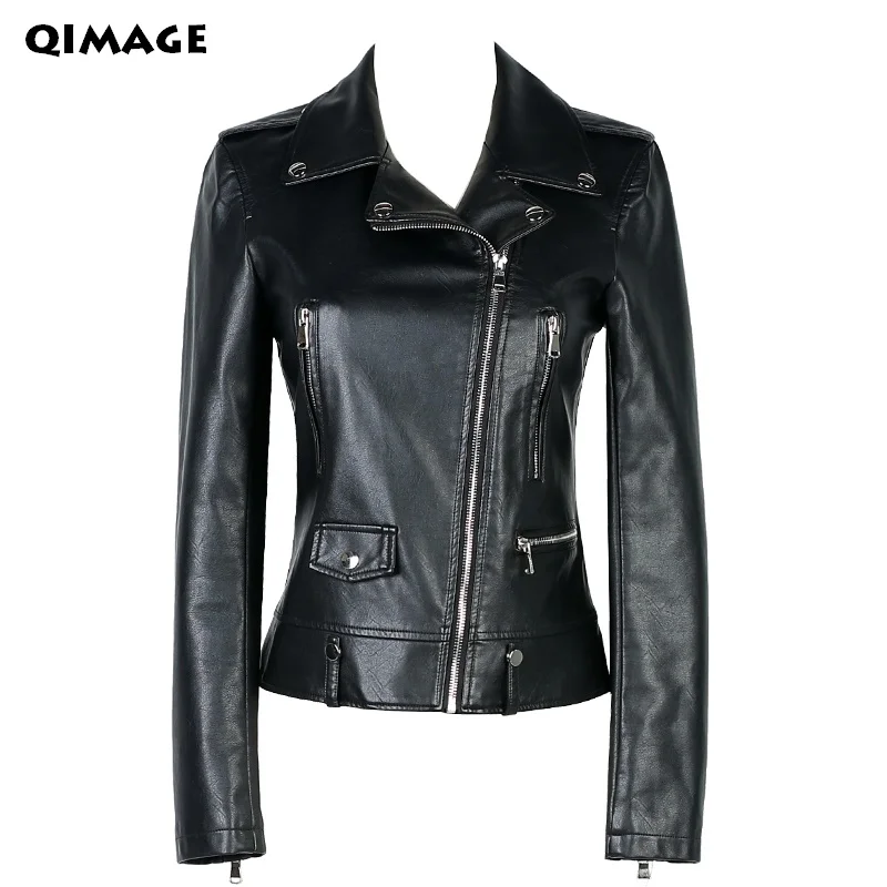 Image Women Leather Jackets 2017 New Ladies Red leather Jackets And Coat Plus Size 4XL Female PU Leather Slim Clothing Outerwear