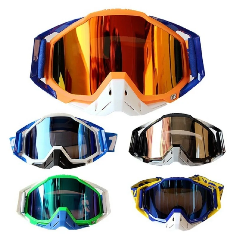 Image 2017 100% brand Motocross Goggles Moto Bike ATV Lunette Motorcycle Glasses 5 Colors with Goggle Bag