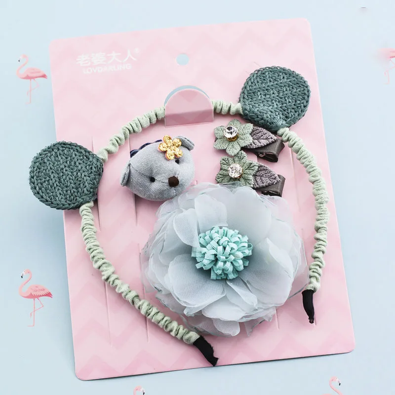 5pcs Baby Cartoon Bear Hairbands Girls Flower Hairpins Kids Barrettes Children Hairgrips Infants Birthday Gifts Hair Accessories
5pcs Baby Cartoon Bear Hairbands Girls Flower Hairpins Kids Barrettes Children Hairgrips Infants Birthday Gifts Hair Accessories