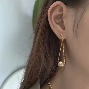 Silvology 925 Sterling Silver Bead Earrings Gold Swing Big Round Bead Balance Beauty Long Stud Earrings For Women Jewelry Charm
Silvology 925 Sterling Silver Bead Earrings Gold Swing Big Round Bead Balance Beauty Long Stud Earrings For Women Jewelry Charm