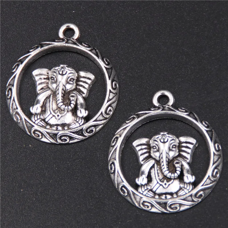 WKOUD 6pcs Ancient silver moire ring like Ganesha alloy pendants for necklace earrings charm jewelry making accessories
WKOUD 6pcs Ancient silver moire ring like Ganesha alloy pendants for necklace earrings charm jewelry making accessories